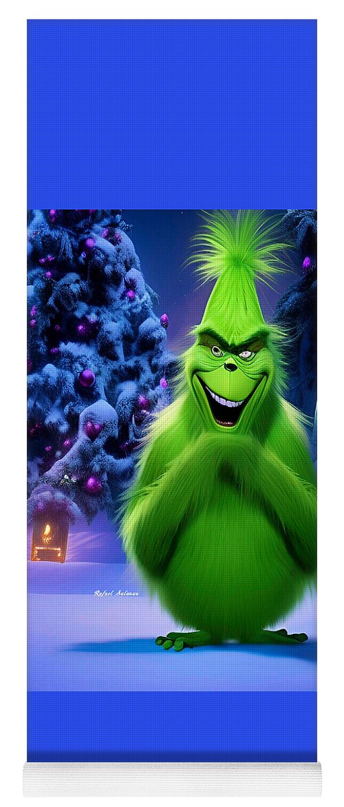 Scheming Grinch in Holiday Bliss - Yoga Mat