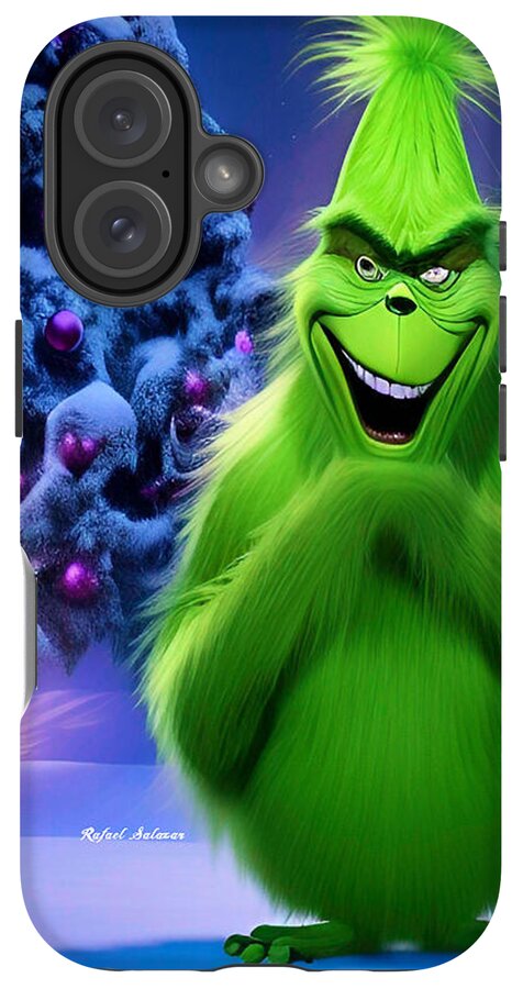 Scheming Grinch in Holiday Bliss - Phone Case