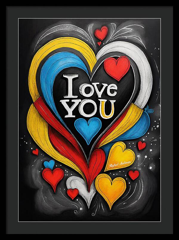 Vibrant Love - Framed Print