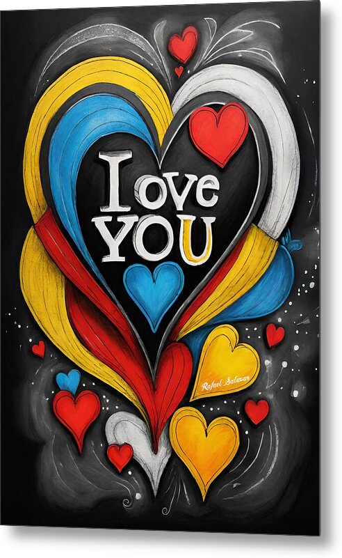 Vibrant Love - Metal Print