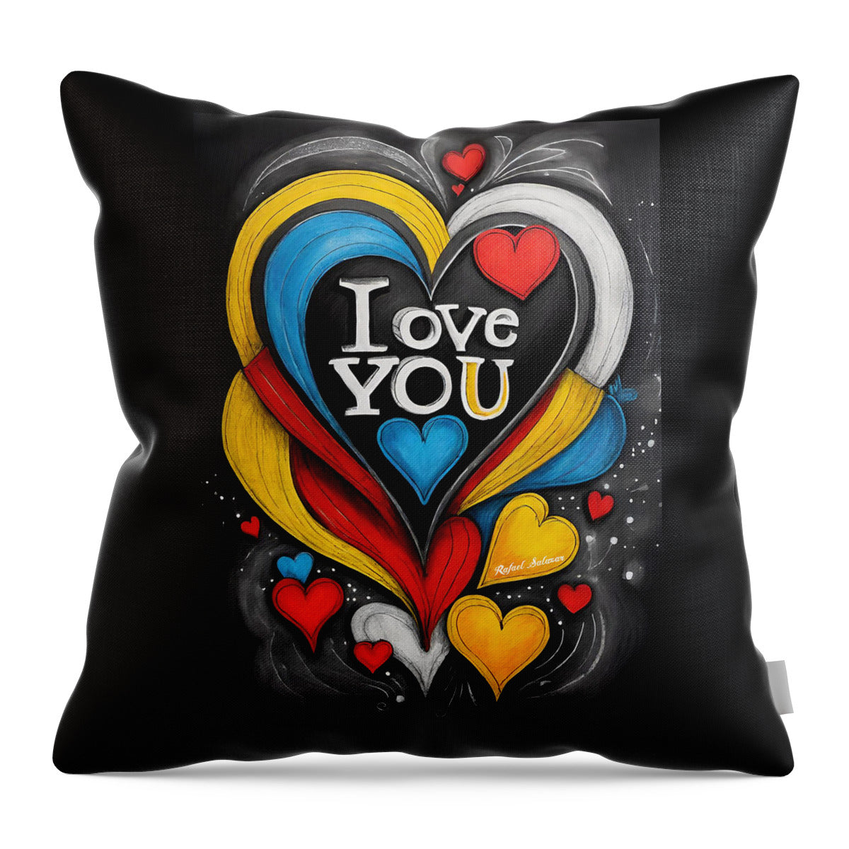 Vibrant Love - Throw Pillow