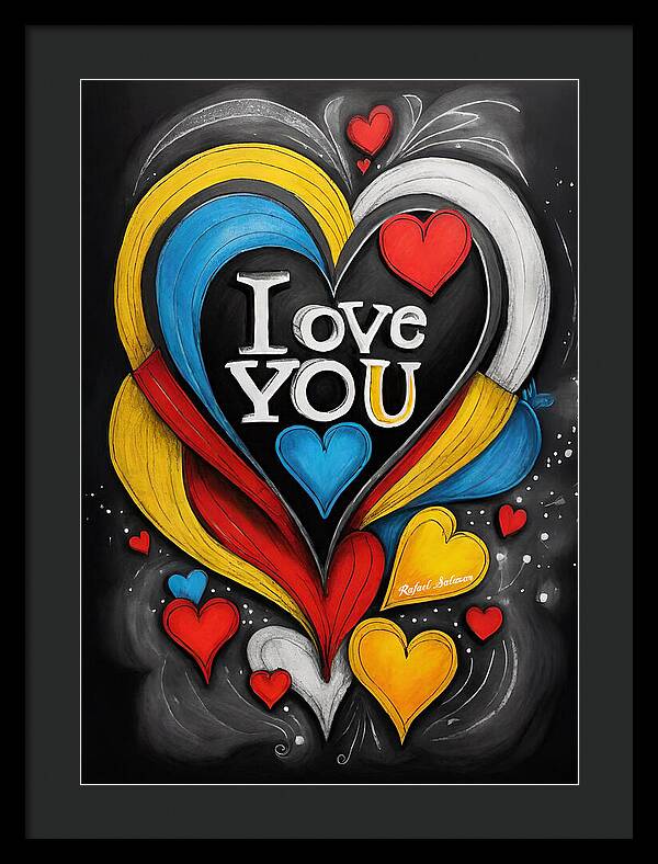 Vibrant Love - Framed Print