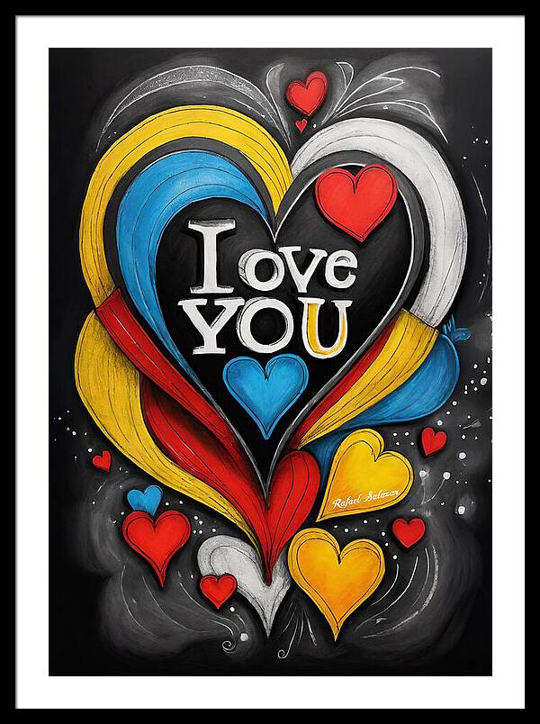 Vibrant Love - Framed Print