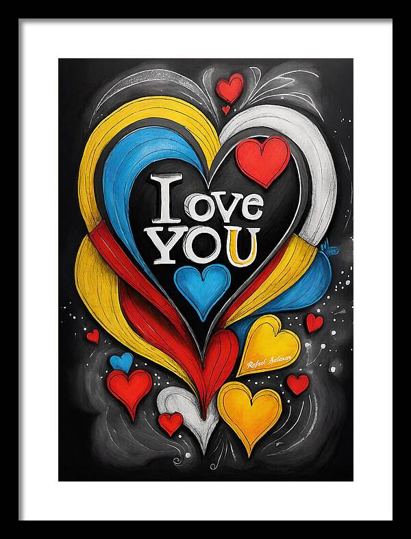 Vibrant Love - Framed Print