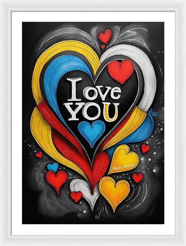 Vibrant Love - Framed Print