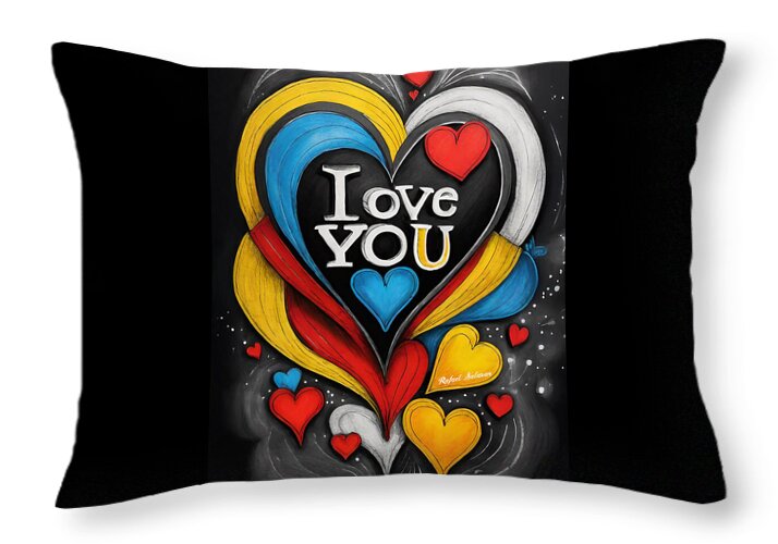 Vibrant Love - Throw Pillow