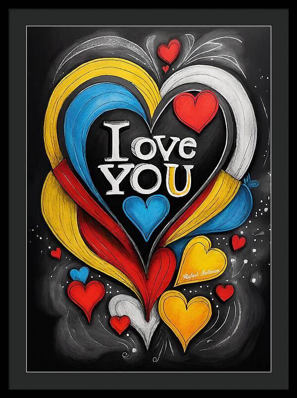 Vibrant Love - Framed Print