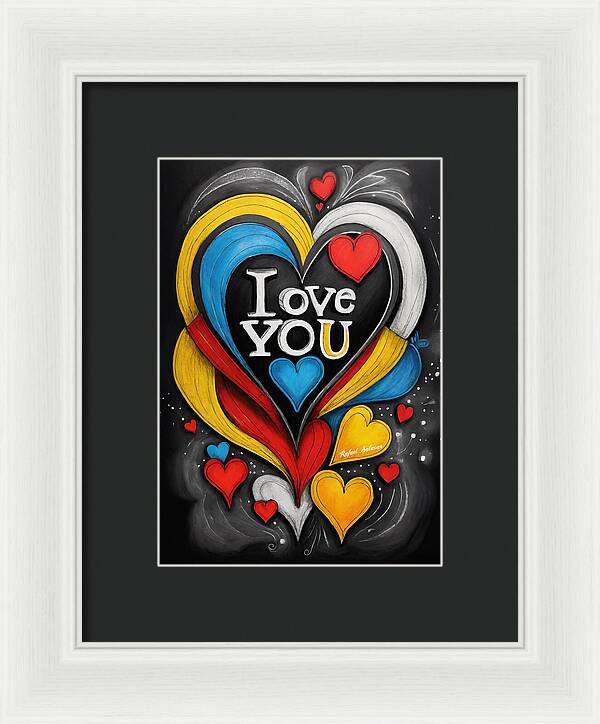 Vibrant Love - Framed Print