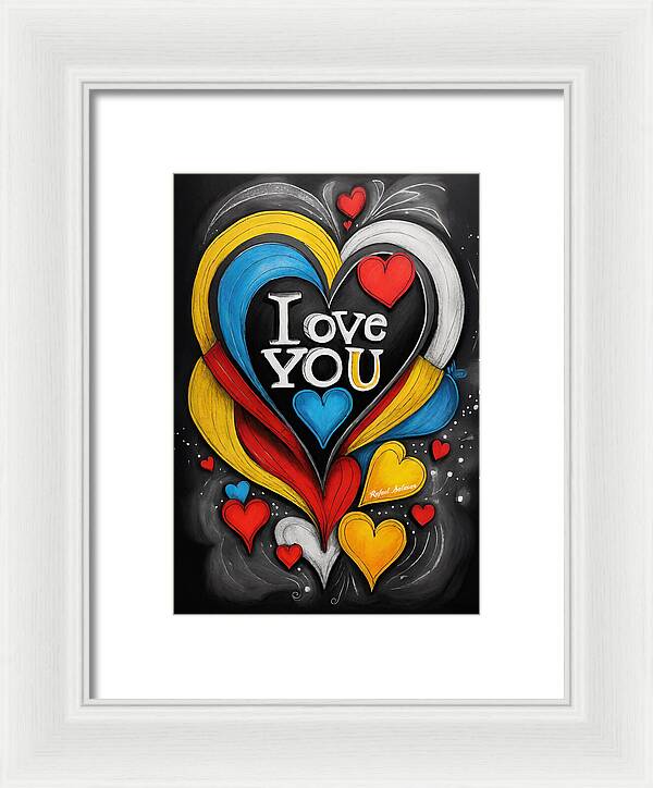 Vibrant Love - Framed Print