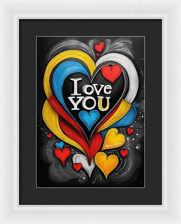 Vibrant Love - Framed Print