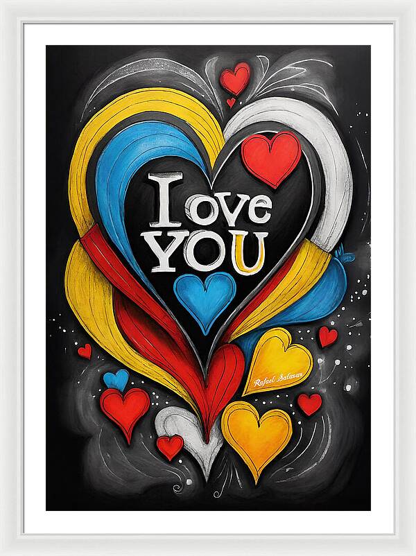 Vibrant Love - Framed Print