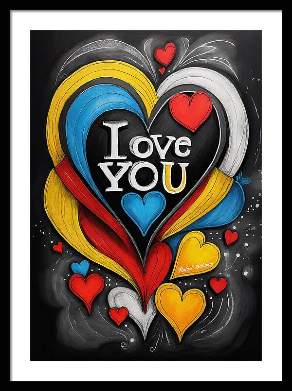 Vibrant Love - Framed Print