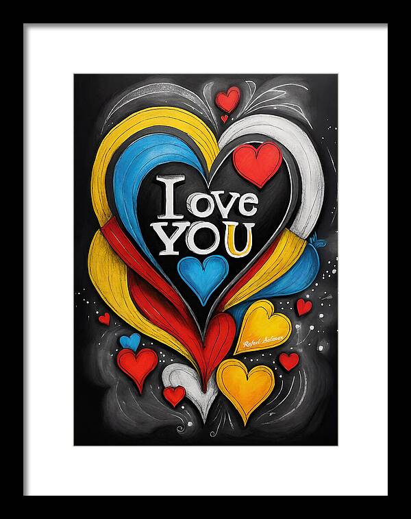 Vibrant Love - Framed Print