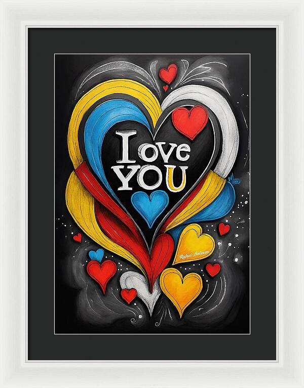 Vibrant Love - Framed Print