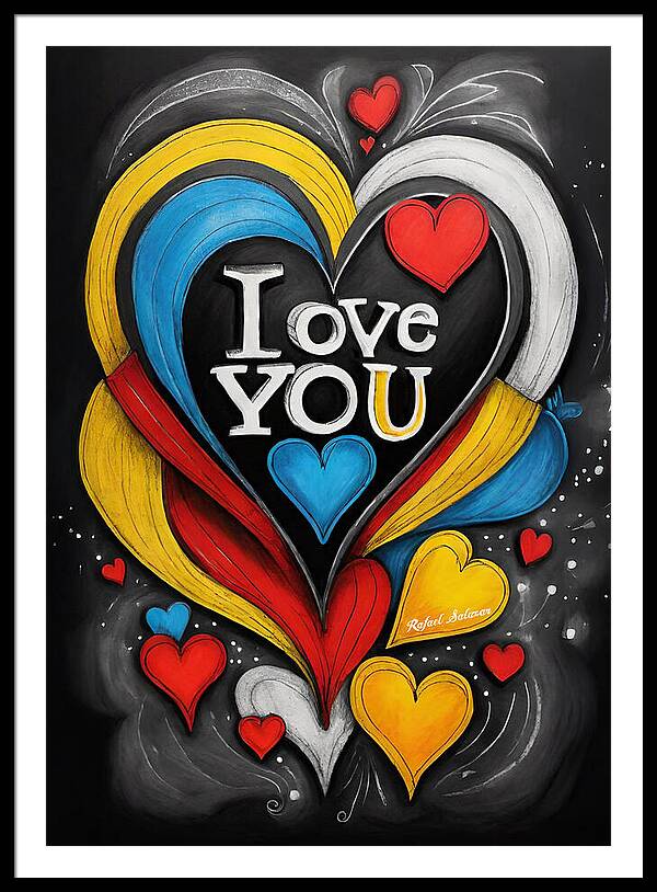 Vibrant Love - Framed Print