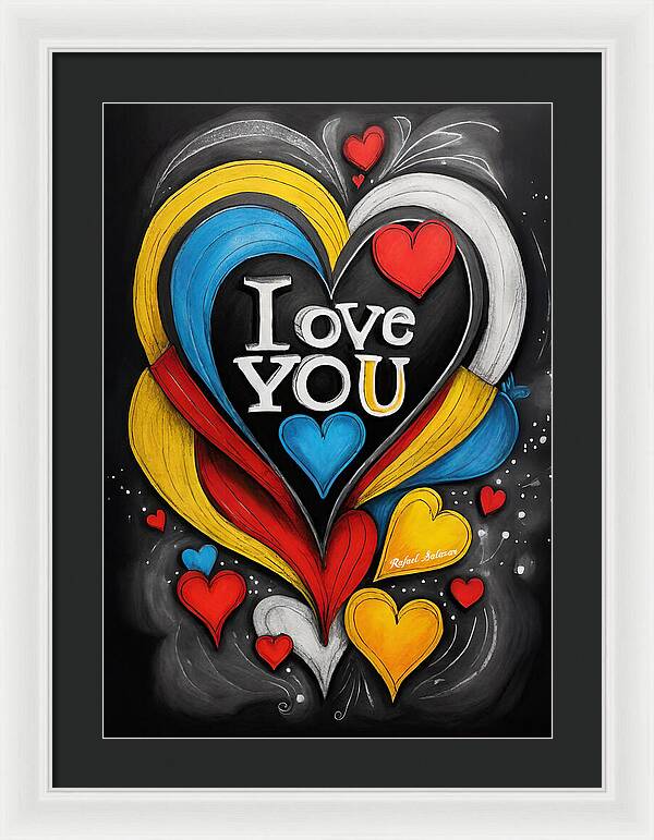 Vibrant Love - Framed Print