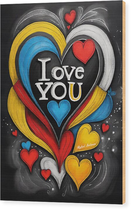 Vibrant Love - Wood Print