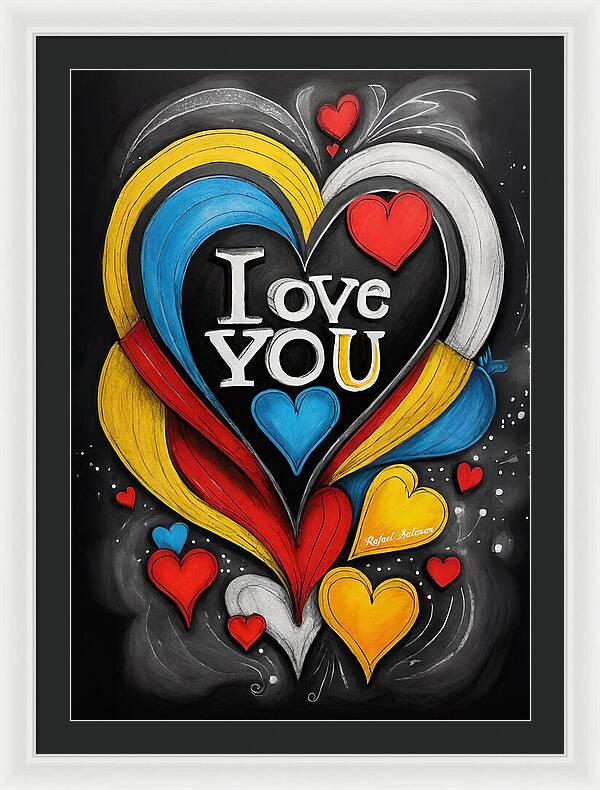 Vibrant Love - Framed Print