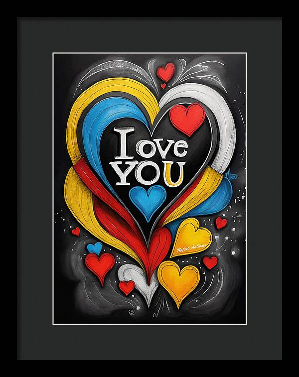 Vibrant Love - Framed Print