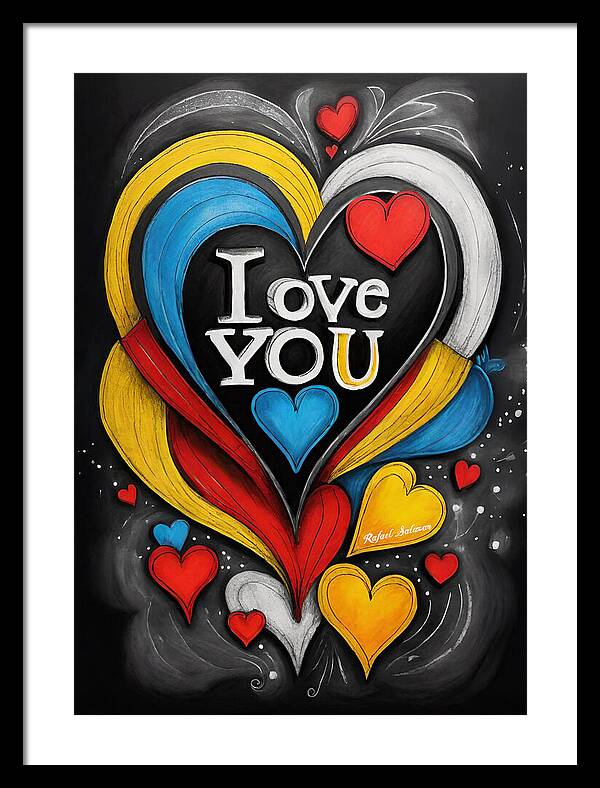 Vibrant Love - Framed Print