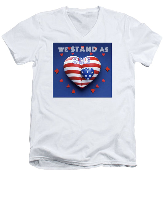 We Stand as One - Men's V-Neck T-Shirt