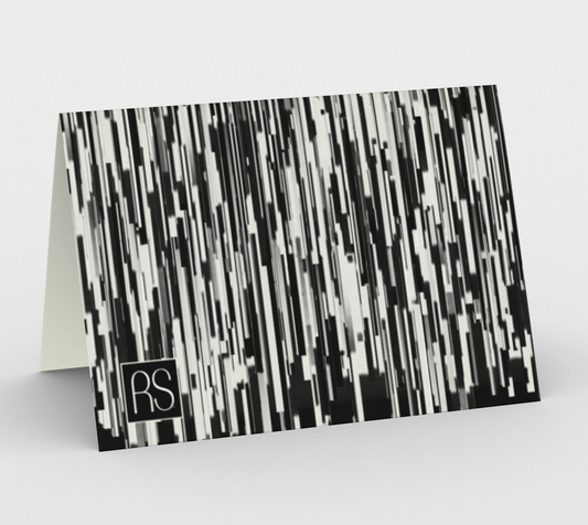Abstract in Black and White Greeting Card Landscape