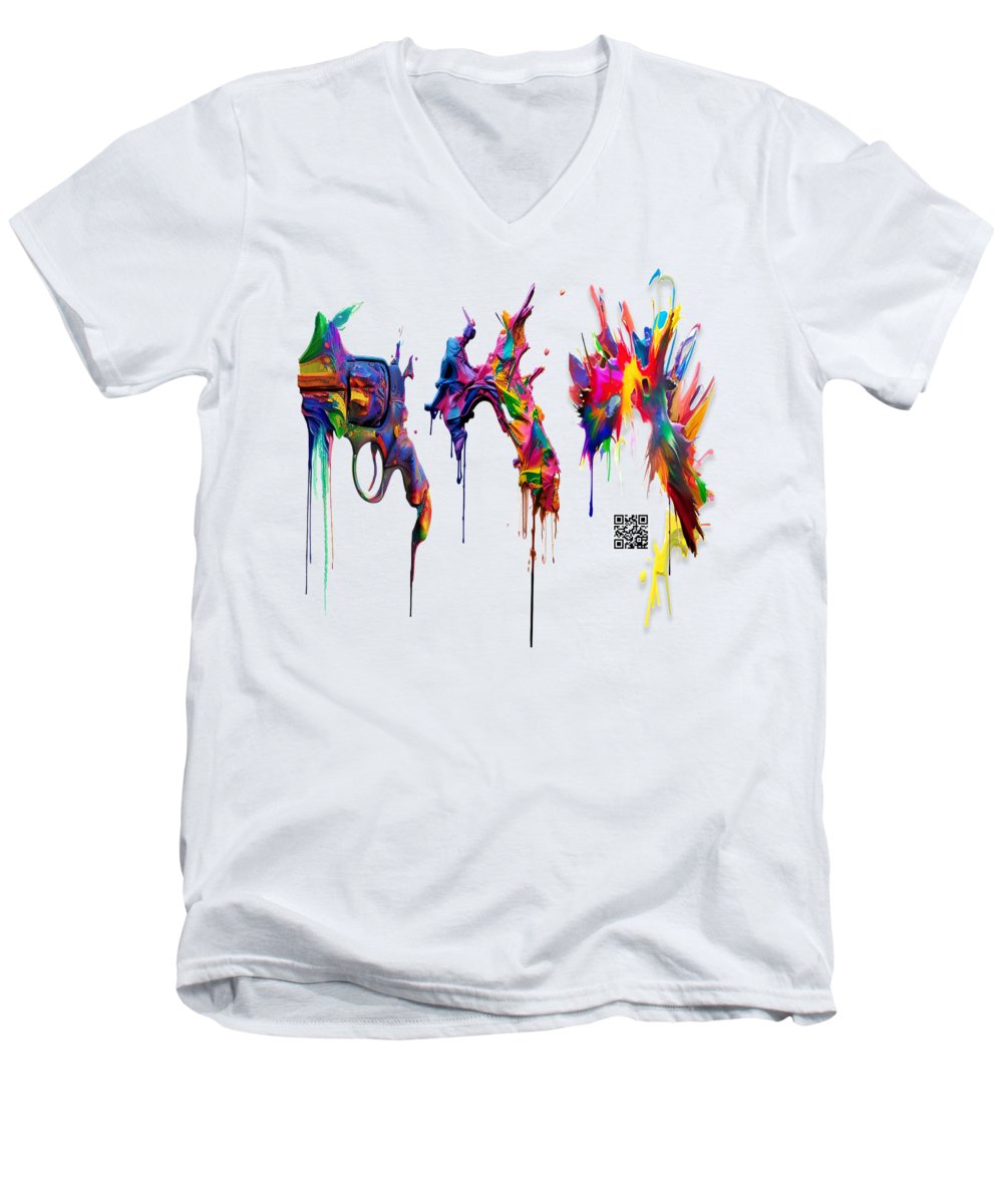 Do It With Art Instead - Men's V-Neck T-Shirt