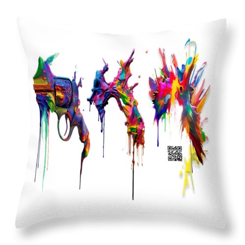Do It With Art Instead - Throw Pillow