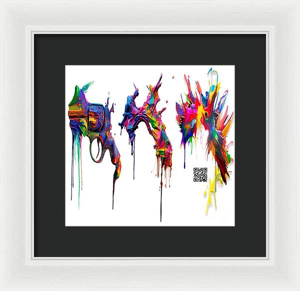 Do It With Art Instead - Framed Print