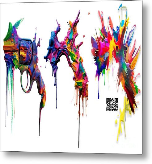 Do It With Art Instead - Metal Print