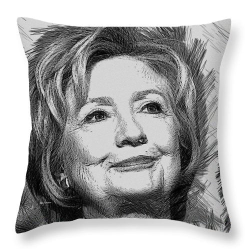 Throw Pillow - Hillary Clinton