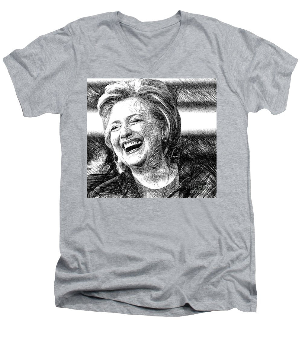 Men's V-Neck T-Shirt - Hillary Rodham Clinton