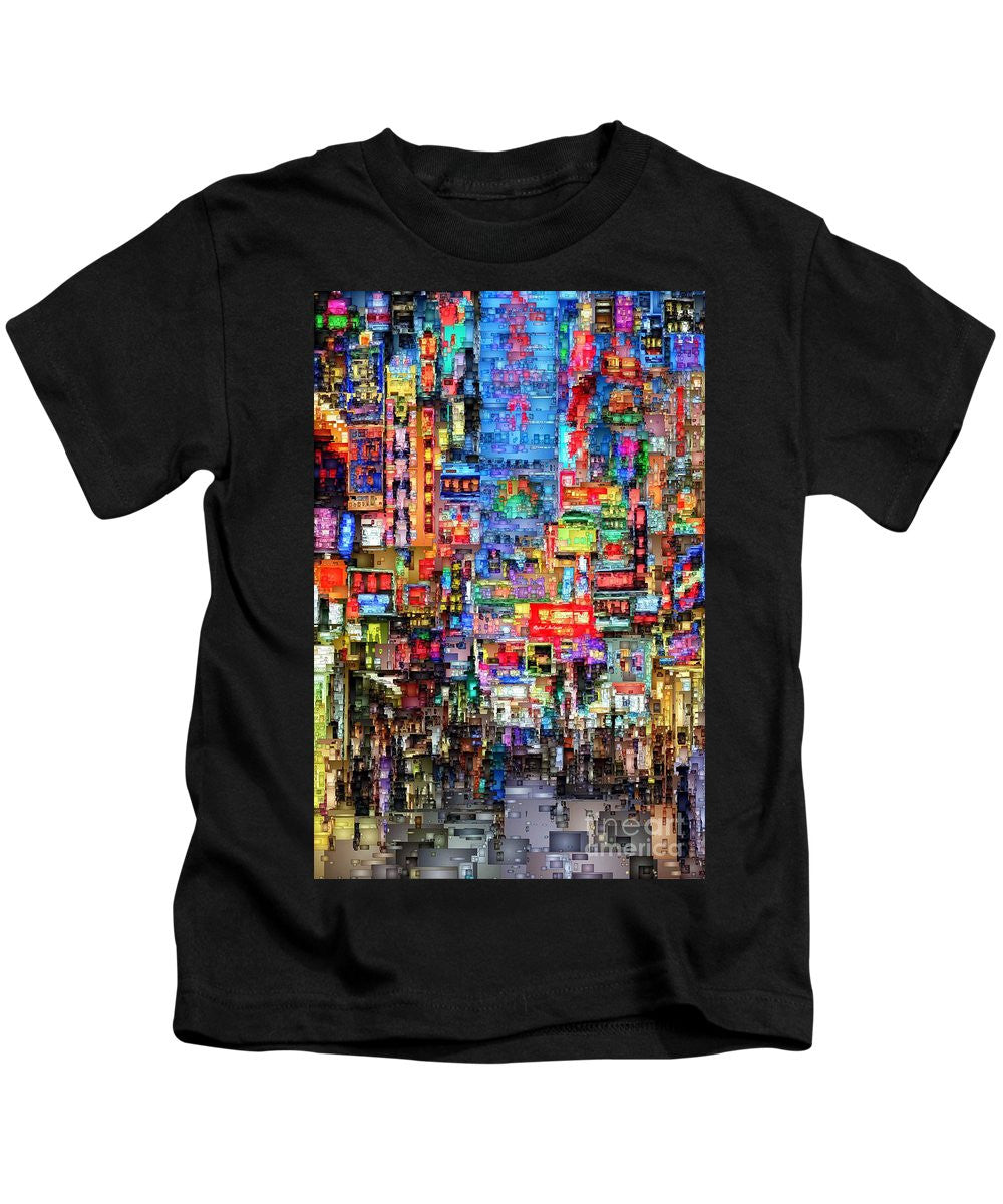 Kids T-Shirt - Hong Kong City Nightlife