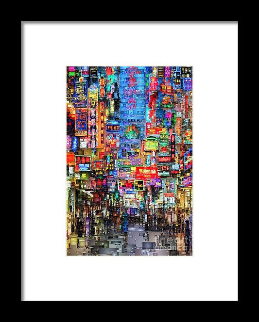 Framed Print - Hong Kong City Nightlife