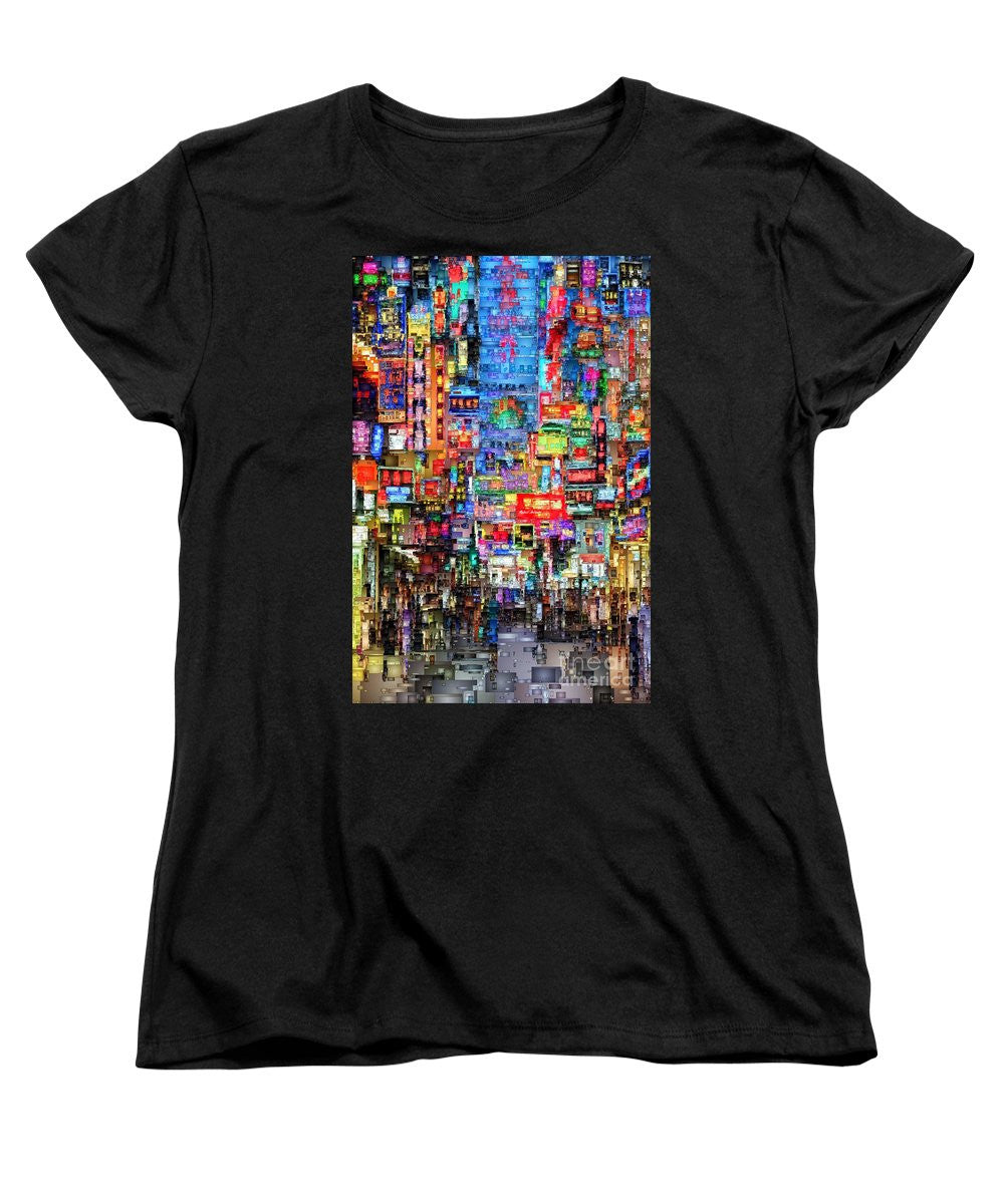 Women's T-Shirt (Standard Cut) - Hong Kong City Nightlife