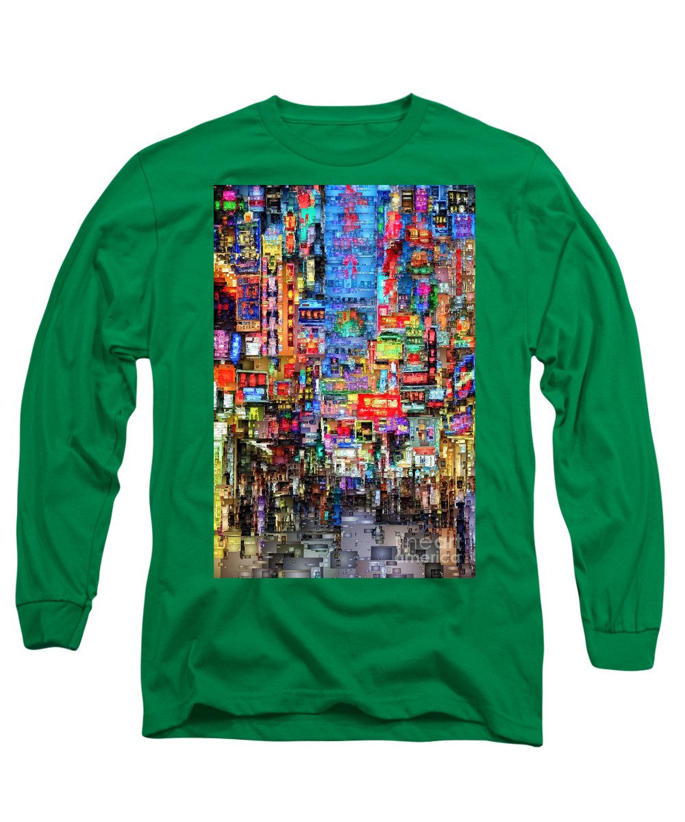 Long Sleeve T-Shirt - Hong Kong City Nightlife