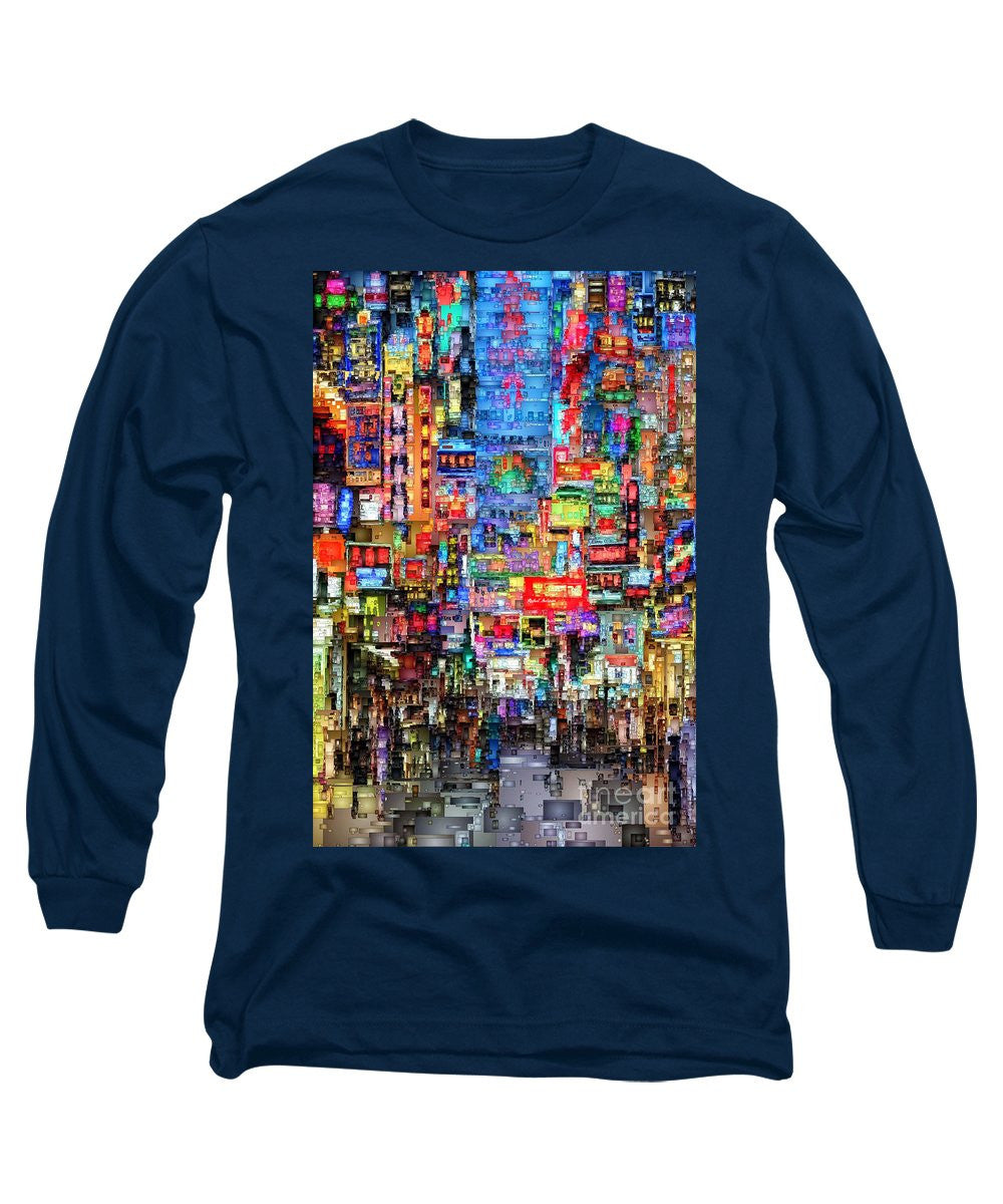 Long Sleeve T-Shirt - Hong Kong City Nightlife