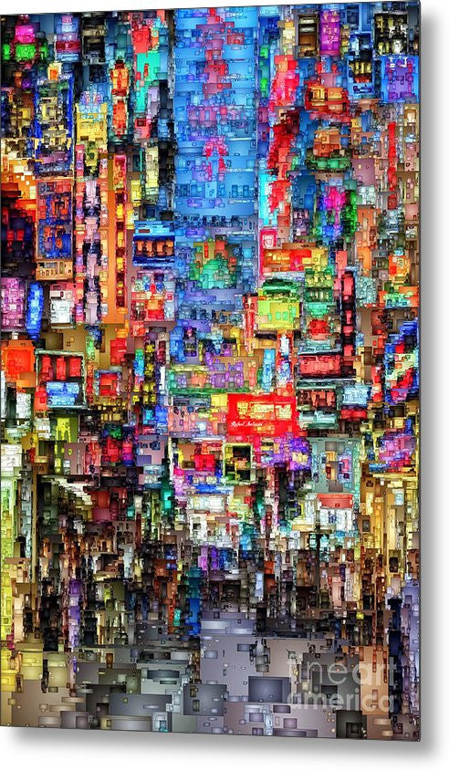 Metal Print - Hong Kong City Nightlife