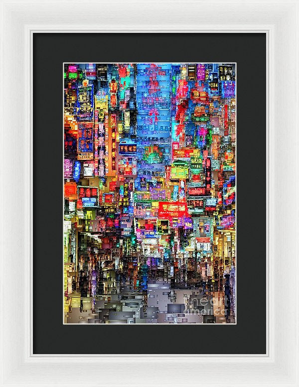 Framed Print - Hong Kong City Nightlife
