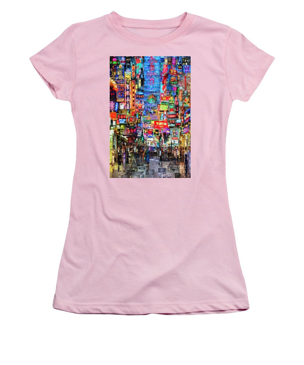 Women's T-Shirt (Junior Cut) - Hong Kong City Nightlife