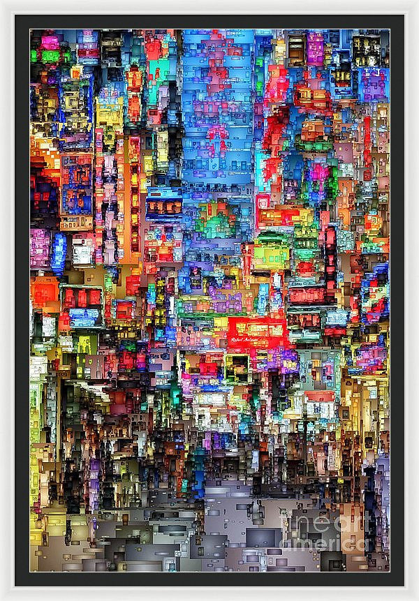 Framed Print - Hong Kong City Nightlife