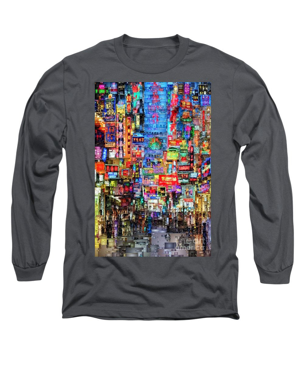 Long Sleeve T-Shirt - Hong Kong City Nightlife