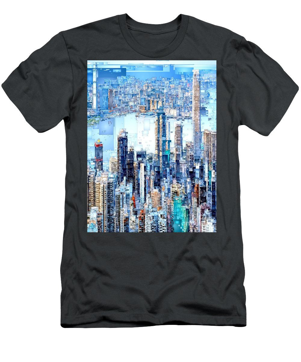 Men's T-Shirt (Slim Fit) - Hong Kong Skyline