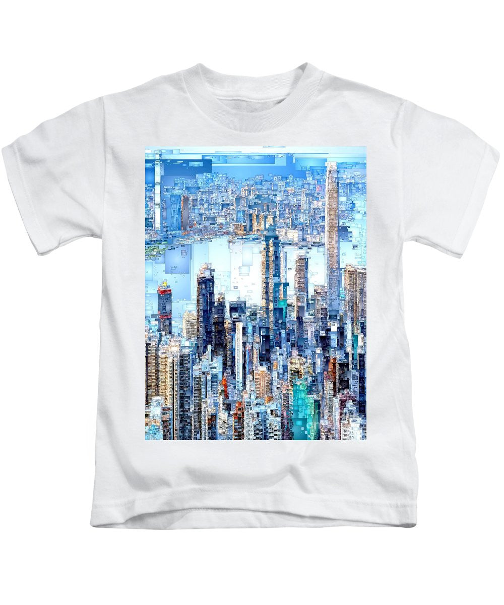 Kids T-Shirt - Hong Kong Skyline