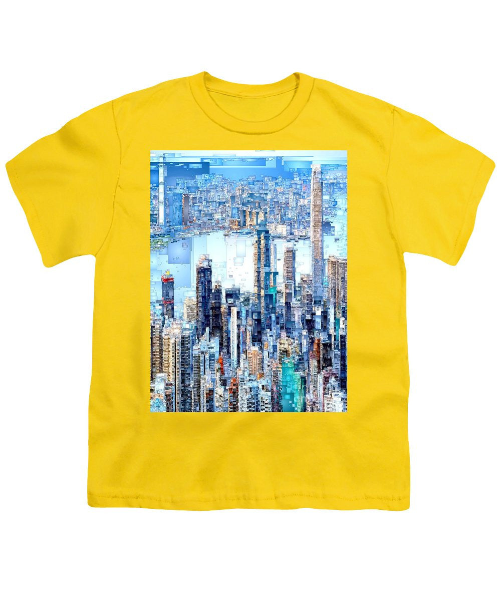 Youth T-Shirt - Hong Kong Skyline