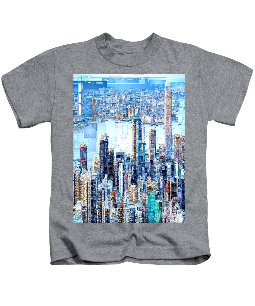 Kids T-Shirt - Hong Kong Skyline