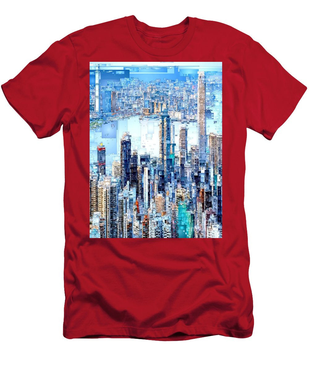 Men's T-Shirt (Slim Fit) - Hong Kong Skyline
