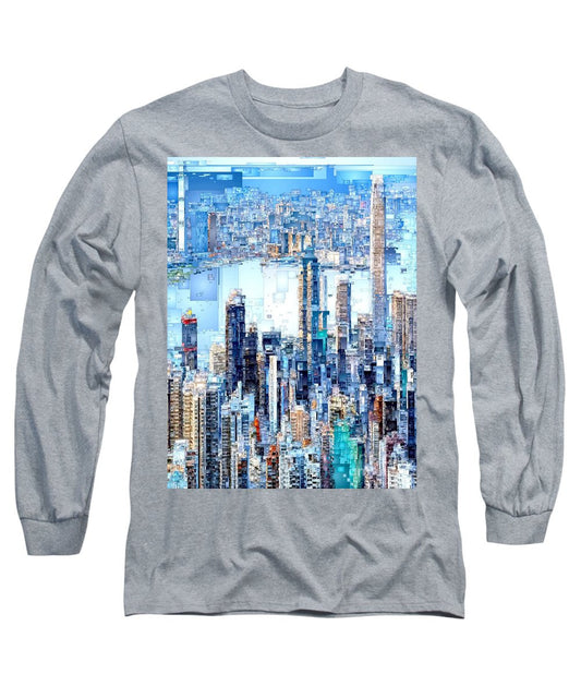 Long Sleeve T-Shirt - Hong Kong Skyline