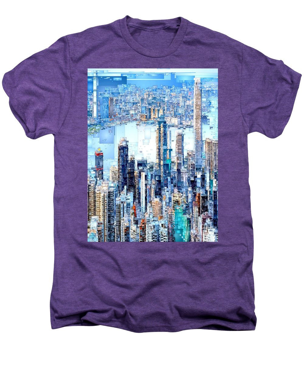 Men's Premium T-Shirt - Hong Kong Skyline