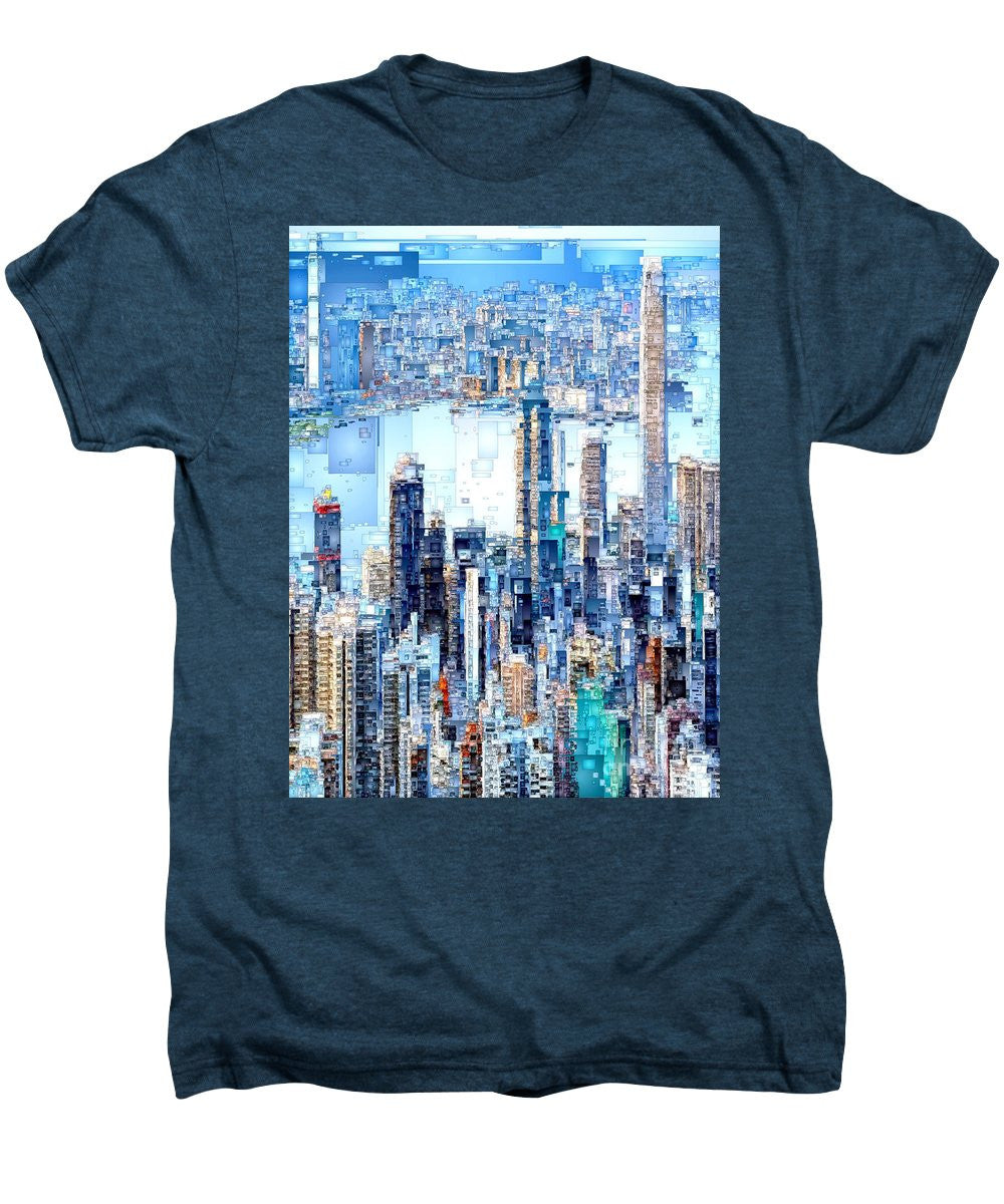 Men's Premium T-Shirt - Hong Kong Skyline